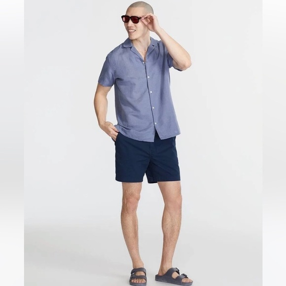 chubbies THE BLUE BERRYMORE LINEN SUNDAY SHIRT - Picture 16 of 16